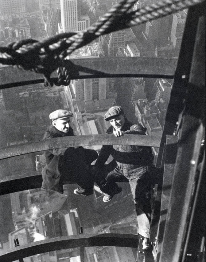 Trabalhadores durante a construção do Empire State Building
