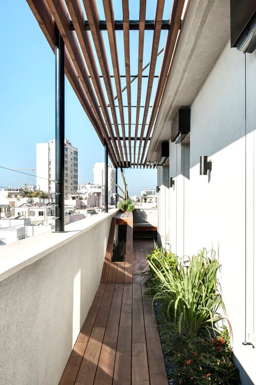 Terraço em Madeira - Cobertura duplex em Tel Aviv, Israel