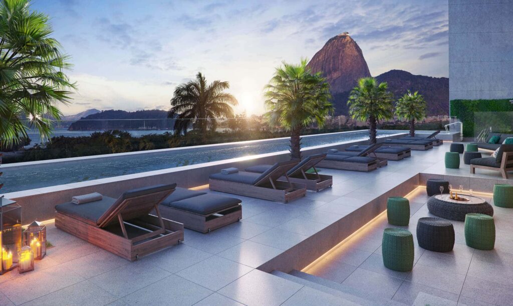 Os apartamentos do Rio by Yoo possuem uma vista maravilhosa.