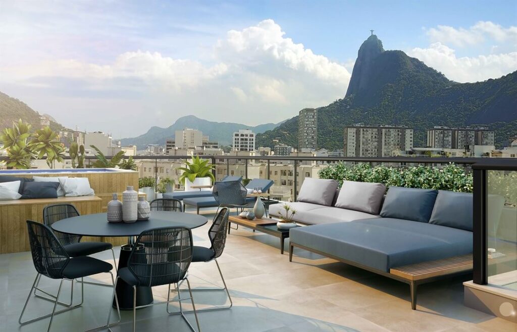 Vista do apartamento garden do Cyrela ON Botafogo.