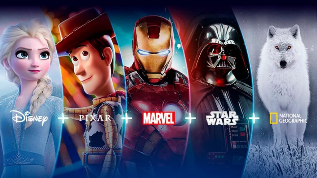 Disney, Pixar, Marvel, Star Wars e National Geographic: empresas que compõem o catálogo do serviço Disney+.