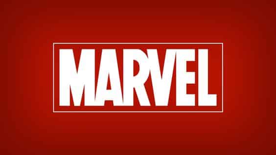 Logotipo da Marvel, a grande produtora de filmes de heróis. Disponível no catálogo da Disney+.