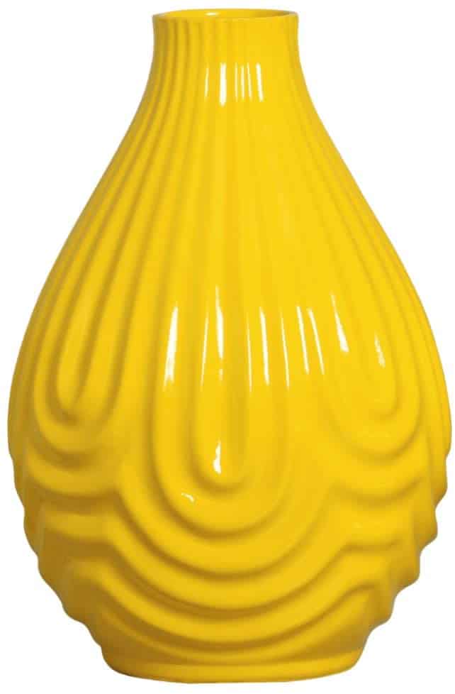 vaso decorativo amarelo