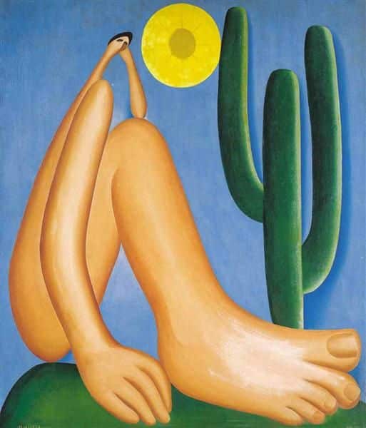 Abaporu, uma pintura ícone do modernismo brasileiro.