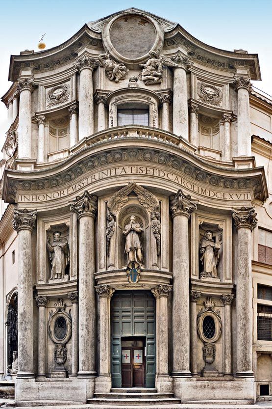 San Carlo alle Quattro Fontane, marco do estilo barroco. 