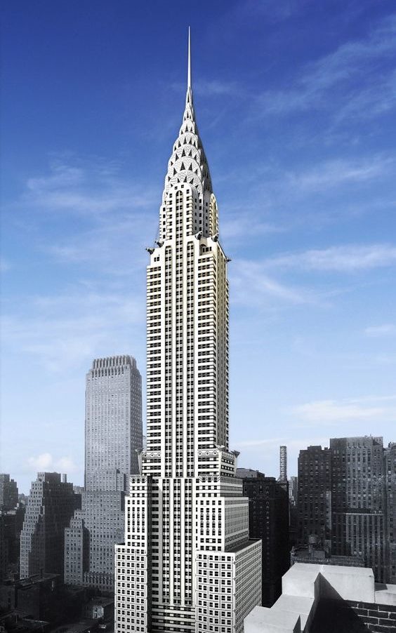 Chrysler Building, um edifício que segue o princípio da geometria. 