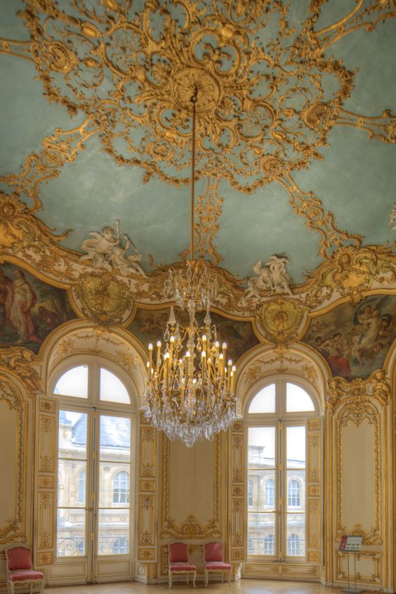 Interior do Hôtel de Soubise.