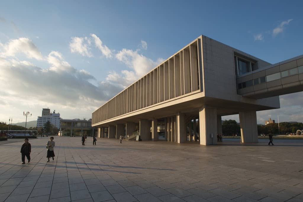 Centro da Paz de Hiroshima e Parque Memorial projetado por Kenzo Tange.