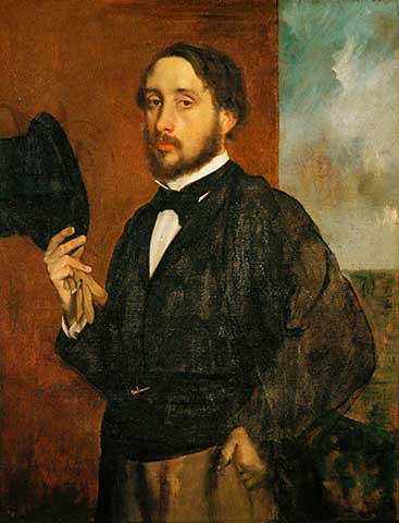 Autorretrato, Edgar Degas.